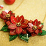 LaliBlue : Christmas : Poinsettias Necklace