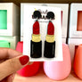 Birdie Bananas : Red Lipstick Earrings