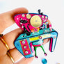 Rosie Rose Parker : Retro Cat Acrylic Brooch