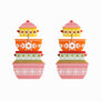 Laliblue : Christmas : Retro Pyrex Container Earrings