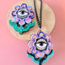 Cherryloco : Retro inspired boho hippy floral brooch or necklace