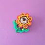 Cherryloco : Retro inspired boho hippy floral brooch or necklace