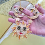 Cherryloco : Sun Moon and Stars Statement Charm Necklace