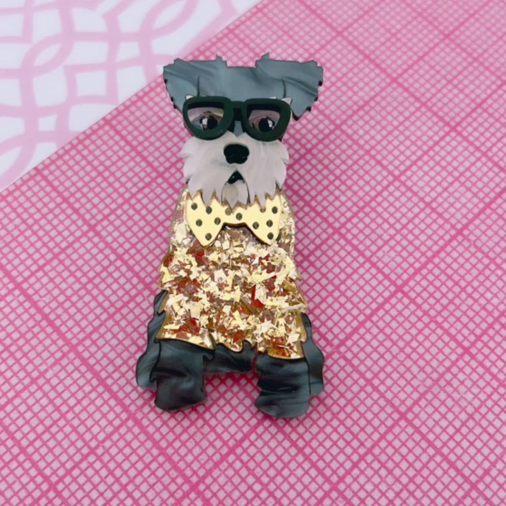 Schnauzer brooch store