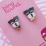 Bling Hound : Schnauzer Studs