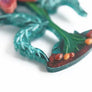 LaliBlue : Halloween Woods : Skull Flower Brooch