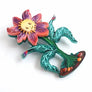 LaliBlue : Halloween Woods : Skull Flower Brooch