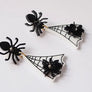 LaliBlue : Creepy Party : Spider web earrings