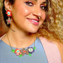 LaliBlue : Halloween Woods : Spooky Flowers Necklace
