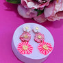 Bobbi Frances : Australiana : Straw Flower Earrings