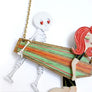 LaliBlue : Summerween : Surfer Couple Necklace