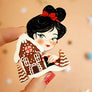 LaliBlue : Christmas : Sweet Gingerbread Brooch