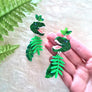 Cherryloco : T Rex Dinosaur Charm Earrings