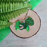 Cherryloco : T Rex Dinosaur Charm Leaf Pendant