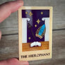 Leopard Print Bee : Single Tarot Card Brooch