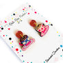 Rosie Rose Parker : Time for Coffee Dangle Earrings