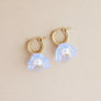 Wolf & Moon : Tulip Hoops in Pale blue