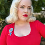 Lipstick & Chrome : Use Your Vote Brooch x Polypaige