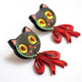 LaliBlue : Cursed Carnival : Vampire Kitten Earrings