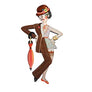 LaliBlue : Circus Freaks : Victor Victoria Brooch