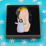 Dolly Dimple Design : Emperor Penguin & Chick Acrylic Brooch