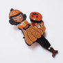 LaliBlue : Creepy Party : Woman dressed as a pumpkin brooch