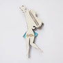 LaliBlue : Creepy Party : Woman dressed as skeleton brooch
