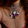 LaliBlue : Creepy Party : Woman with Halloween garland necklace