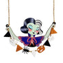 LaliBlue : Creepy Party : Woman with Halloween garland necklace