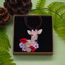 Dolly Dimple Design : Deer Among Wildflowers Brooch