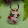 Dolly Dimple Design : Deer Among Wildflowers Brooch
