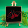 Dolly Dimple Design : Cinnabar Moth Acrylic Brooch
