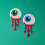 Cherryloco : Zombie Halloween Eyeball Charm Brooch or Pendant
