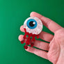 Cherryloco : Zombie Halloween Eyeball Charm Brooch or Pendant