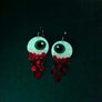 Cherryloco : Zombie Halloween Eyeball Dangle Earrings