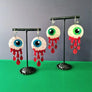 Cherryloco : Zombie Halloween Eyeball Dangle Earrings