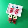 Cherryloco : Zombie Halloween Eyeball Stud Statement Earrings