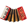 LaliBlue : Spring Festival : Red Accordion Brooch