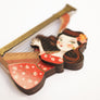 LaliBlue : Spring Festival : Girl playing the harp Brooch