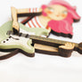 LaliBlue : Spring Festival : Girl playing the electric bass Brooch