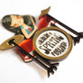 LaliBlue : Spring Festival : Girl playing drums brooch