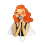 LaliBlue : Spring Festival : Singer with Microphone Brooch