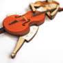 LaliBlue : Spring Festival : Girl playing the double bass Brooch