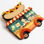 LaliBlue : Spring Festival : Hot Dog Truck Brooch