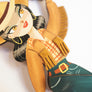 LaliBlue : Spring Festival : Girl playing the tambourine Brooch