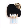 LaliBlue : Spring Festival : Piano cloud with sun brooch