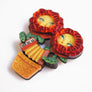 LaliBlue : Spring Festival : Accordion Flower Brooch