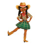 LaliBlue : Spring Festival : Country girl dancing Brooch