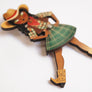 LaliBlue : Spring Festival : Country girl dancing Brooch