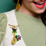 LaliBlue : Spring Festival : Saxophone Brooch